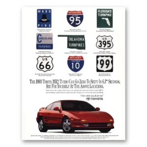1993 Toyota MR2 Print Ad | Turbo Zero