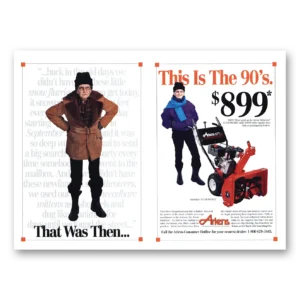 1994 Ariens Suburban Snow Blower Print Ad | That Was Then