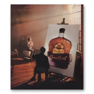 1994 Crown Royal Print Ad | Artist Painting
