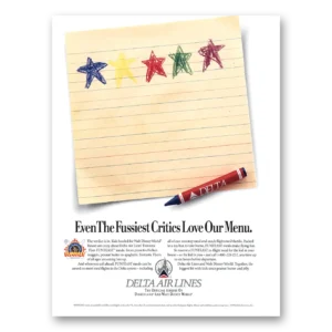 1994 Delta Air Lines Print Ad | Fussiest Critics