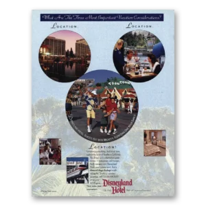 1994 Disneyland Hotel Print Ad | Location
