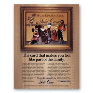 1994 Magic Kingdom Club Print Ad | Gold Card