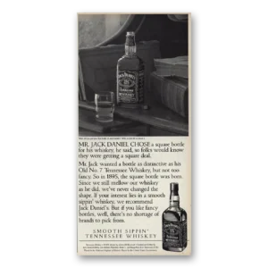 1995 Jack Daniels Print Ad | Square Bottle
