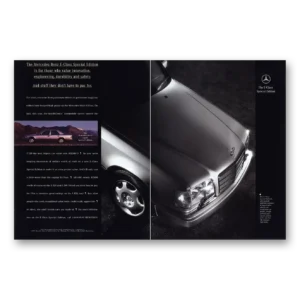 1995 Mercedes Benz E Class Special Edition Print Ad | Value Innovation