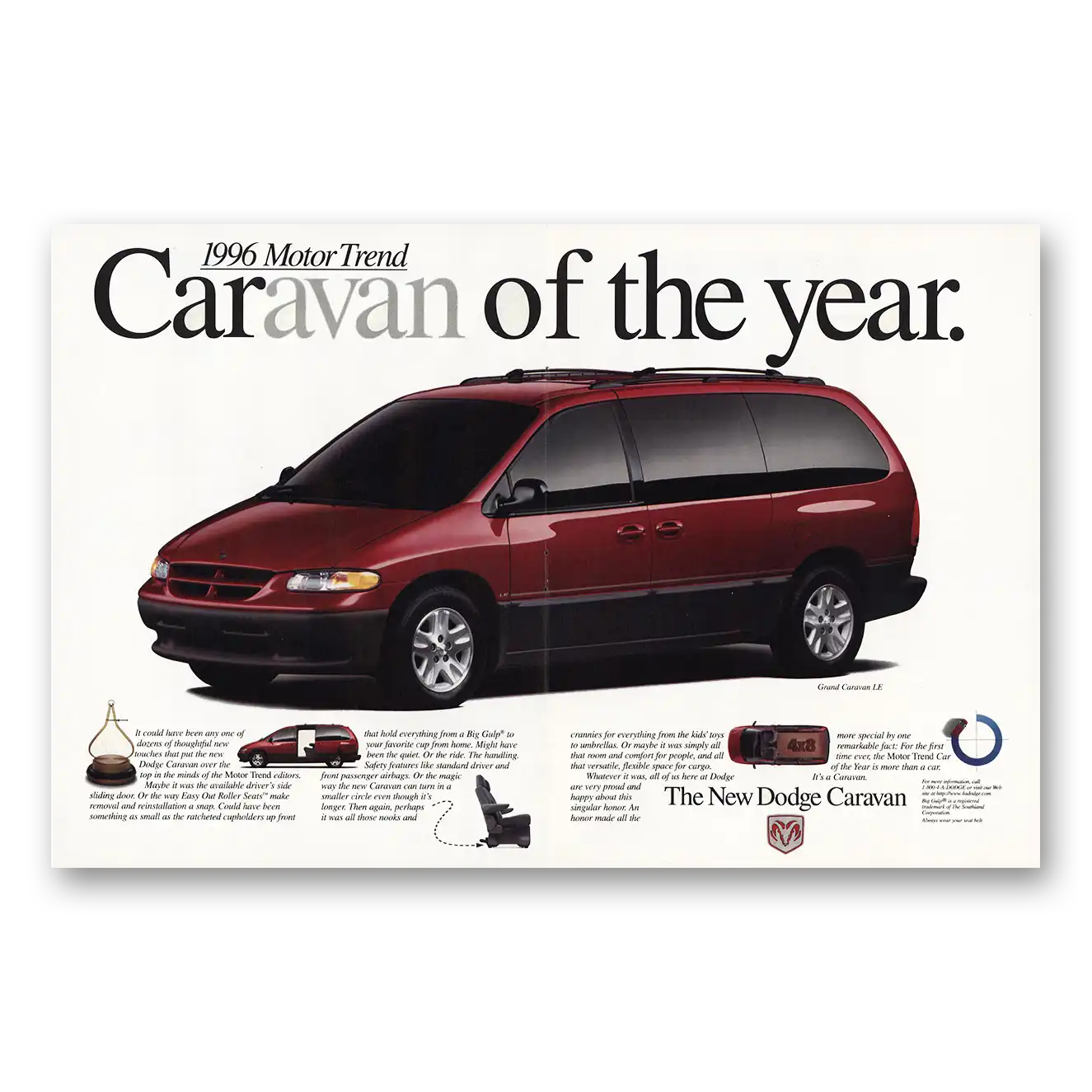 1996 Dodge Caravan Print Ad | Caravan Year