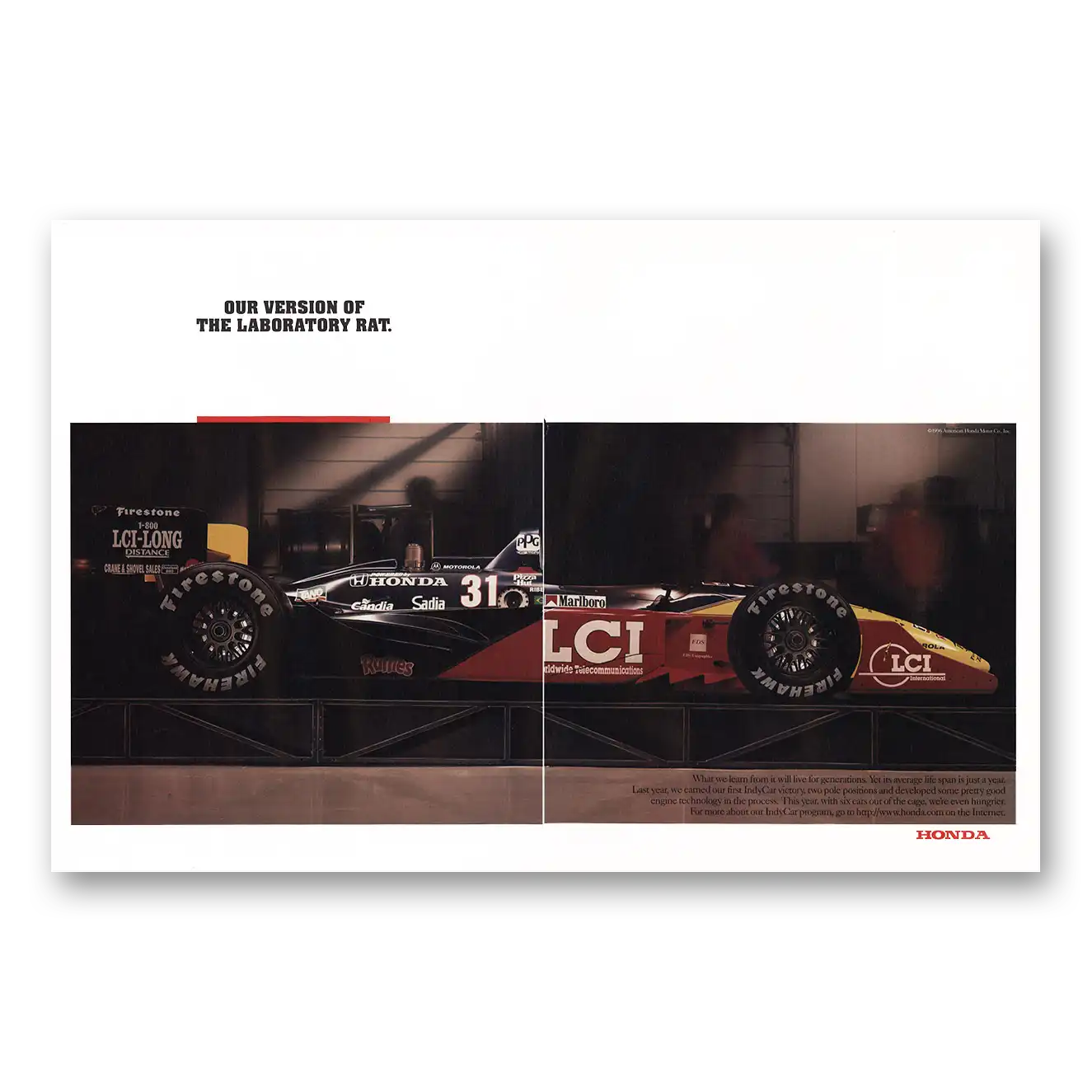 1996 Honda Print Ad | Laboratory Rat
