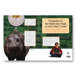 1996 Intel Print Ad | Computers Future