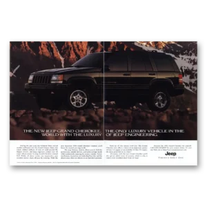 1996 Jeep Grand Cherokee Print Ad | Luxury Vehicle