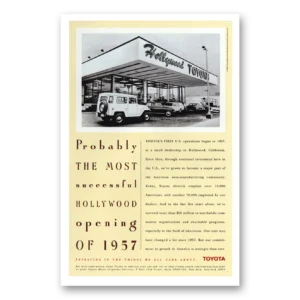 1996 Toyota Print Ad | Hollywood Opening