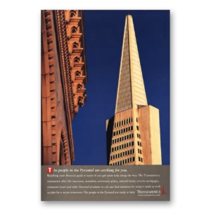 1996 Transamerica Print Ad | People In The Pyramid