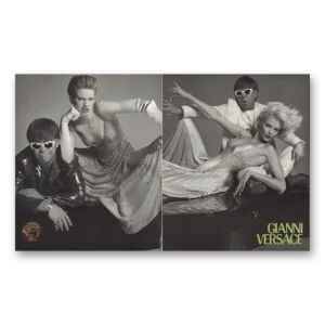 1996 Gianni Versace Print Ad | Elton John