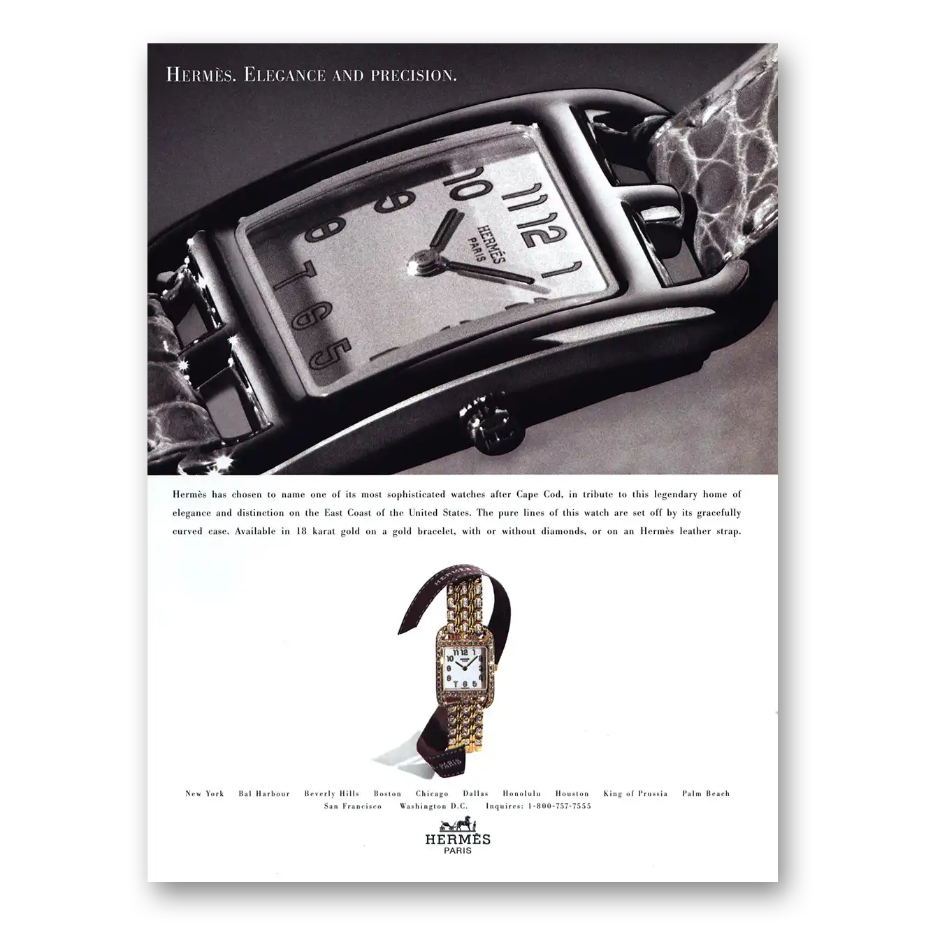 1997 Hermes Print Ad | Elegance Precision
