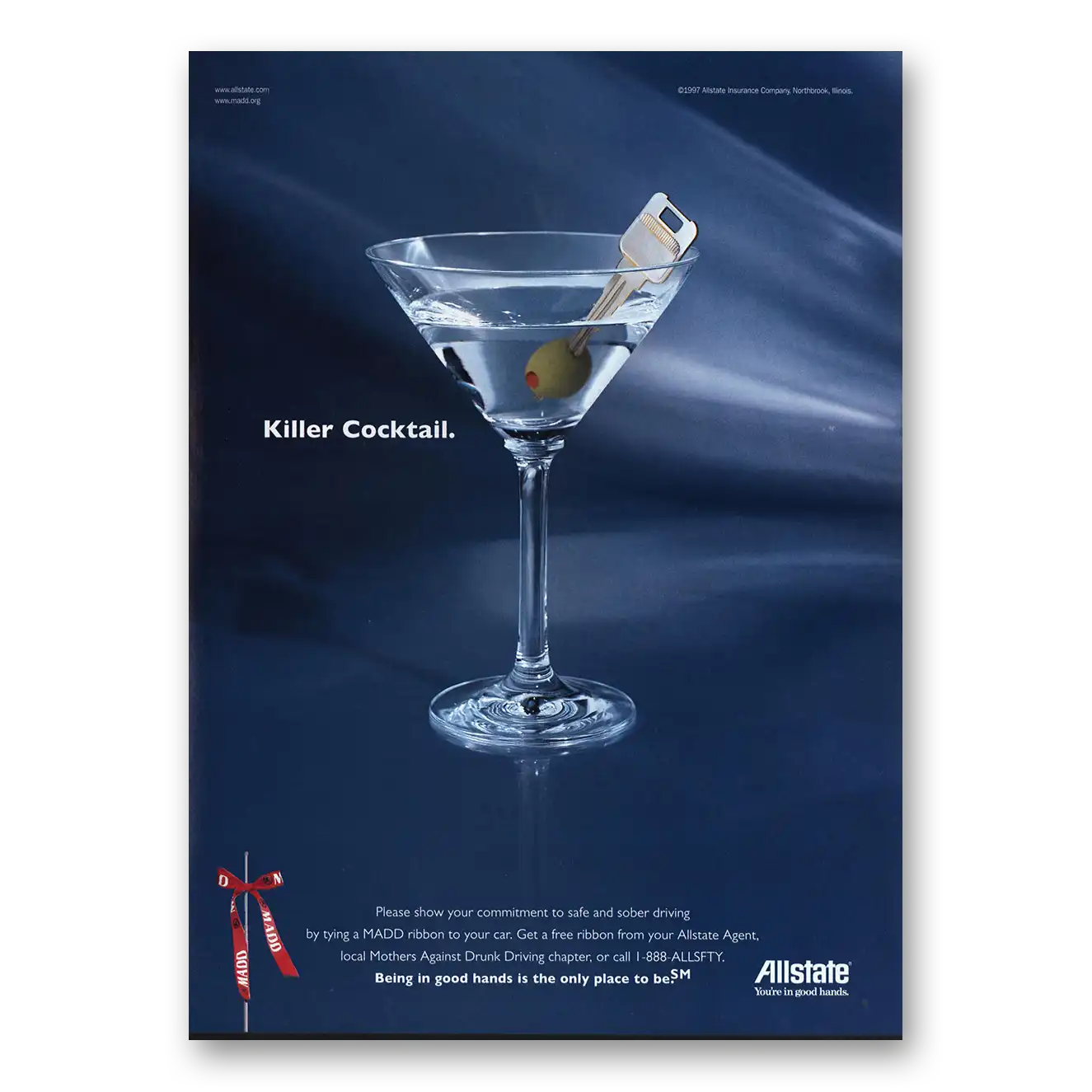 1998 Allstate Insurance Print Ad | Killer Cocktail