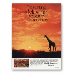 1998 Disneys Animal Kingdom Lodge Print Ad | Moving Resort