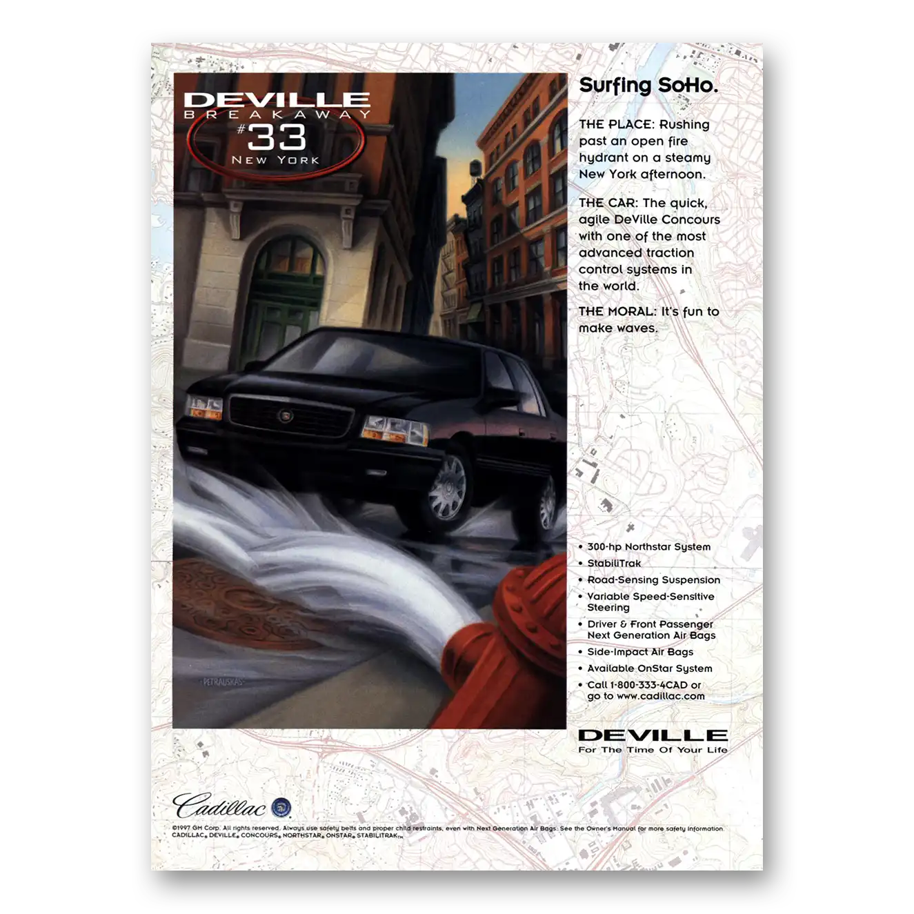 1998 Cadillac DeVille Print Ad | Surfing Soho