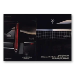 1988 Cadillac DeVille Print Ad | Priorities
