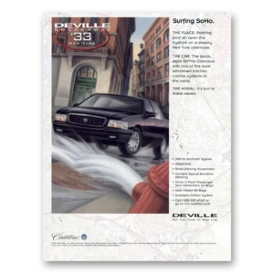 1998 Cadillac DeVille Print Ad | Surfing Soho