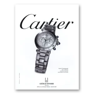 1998 Cartier Watches Print Ad | Pasha Chronograph