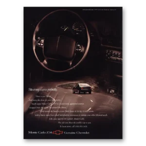 1998 Chevrolet Monte Carlo Print Ad | Curve Perfectly