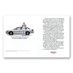 1998 Honda Accord Print Ad | Mr Clean D