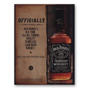 1998 Jack Daniels Print Ad | Officially Called