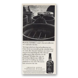 1998 Jack Daniels Print Ad | Charcoal Mellowed