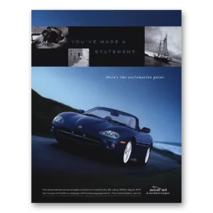 1998 Jaguar XK8 Print Ad | Exclamation Point