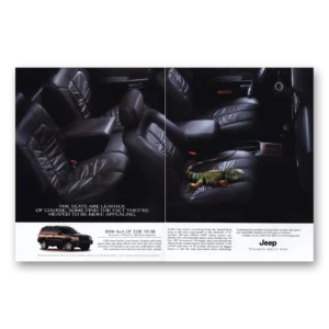 1998 Jeep Grand Cherokee Print Ad | Seats Are Leather