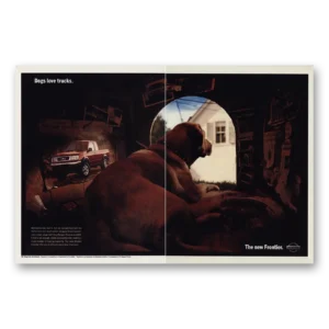 1998 Nissan Trucks Print Ad | Dogs Love