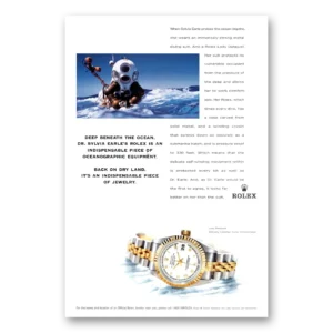 1998 Rolex Print Ad | Lady Datejust Deep Beneath Ocean