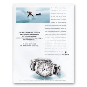 1998 Rolex Print Ad | Earling Kagge
