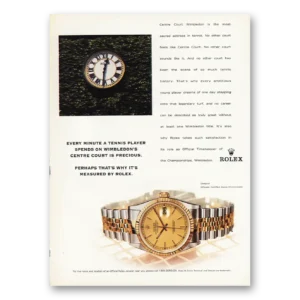 1998 Rolex Print Ad | Tennis Player