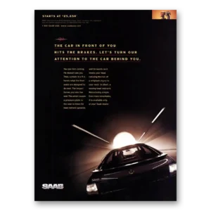 1998 Saab Print Ad | Car In Front