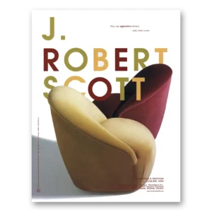 1998 J Robert Scott Chairs Print Ad | Opposites Attract