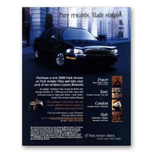 1999 Buick Park Avenue Print Ad | Pure Rewards