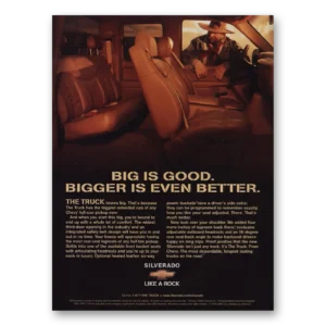 1999 Chevrolet Print Ad | Big Is Good