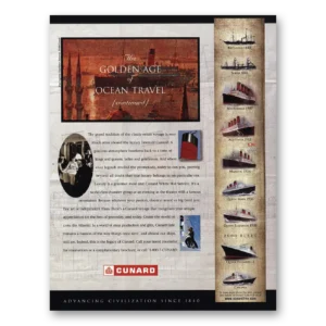 1999 Cunard Print Ad | Golden Age