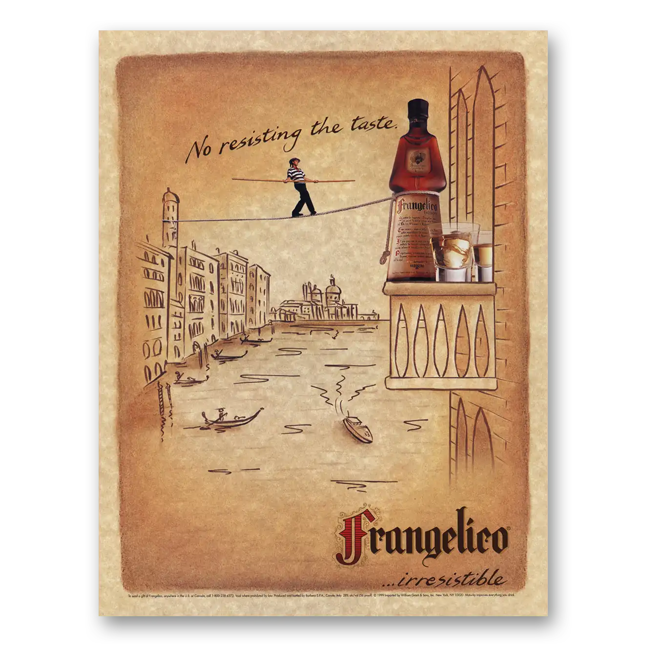 1999 Frangelico Print Ad | No Resisting