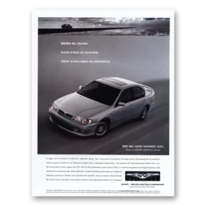 1998 Infiniti G20 Print Ad | Born Japan