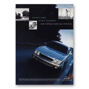 1999 Jaguar Print Ad | Sometimes Even Summer
