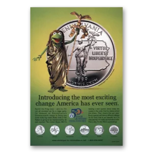 1999 US Mint Print Ad | Kermit