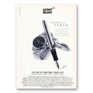 1999 Montblanc Pens Print Ad | Stainless Style