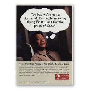 1999 Northwest Airlines Print Ad | Tail Wind