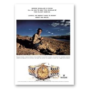 1999 Rolex Print Ad | George Schaller