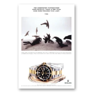 1999 Rolex Print Ad | Underwater Photographer