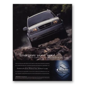 1999 Suzuki Print Ad | Energize Your Soul