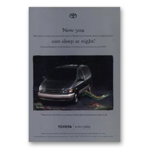 1999 Toyota Sienna Print Ad | Sleep