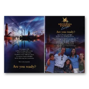 1999 Universal Studios Print Ad | Islands Adventure Are You Ready