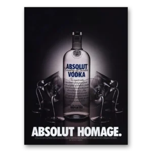 2000 Absolut Vodka Print Ad | Homage