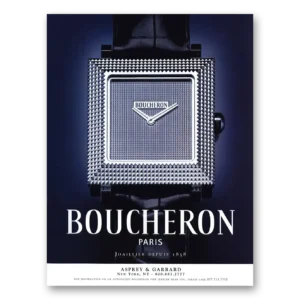 2000 Boucheron Paris Print Ad | Joallier Depuis 1858